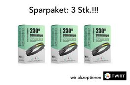 3x Stirnlampe LED mit 230° Leuchtwinkel - das ORIGINAL!!!