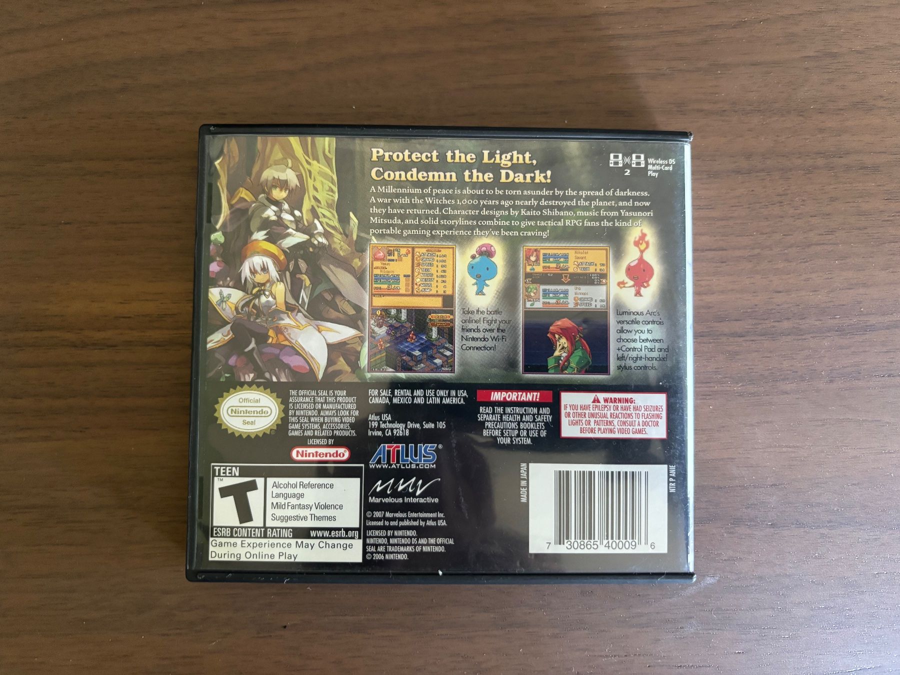 Nintendo Spiele: Luminous Arc [DS][US] – Gebraucht aus Killwangen von Ryusens 1