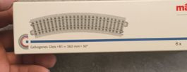 Märklin Gebogenes Gleis 24130 R1 360 mm 30 neue