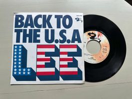 LEE sehr rare Back to the U.S.A Single Hard Rock Glam 70's