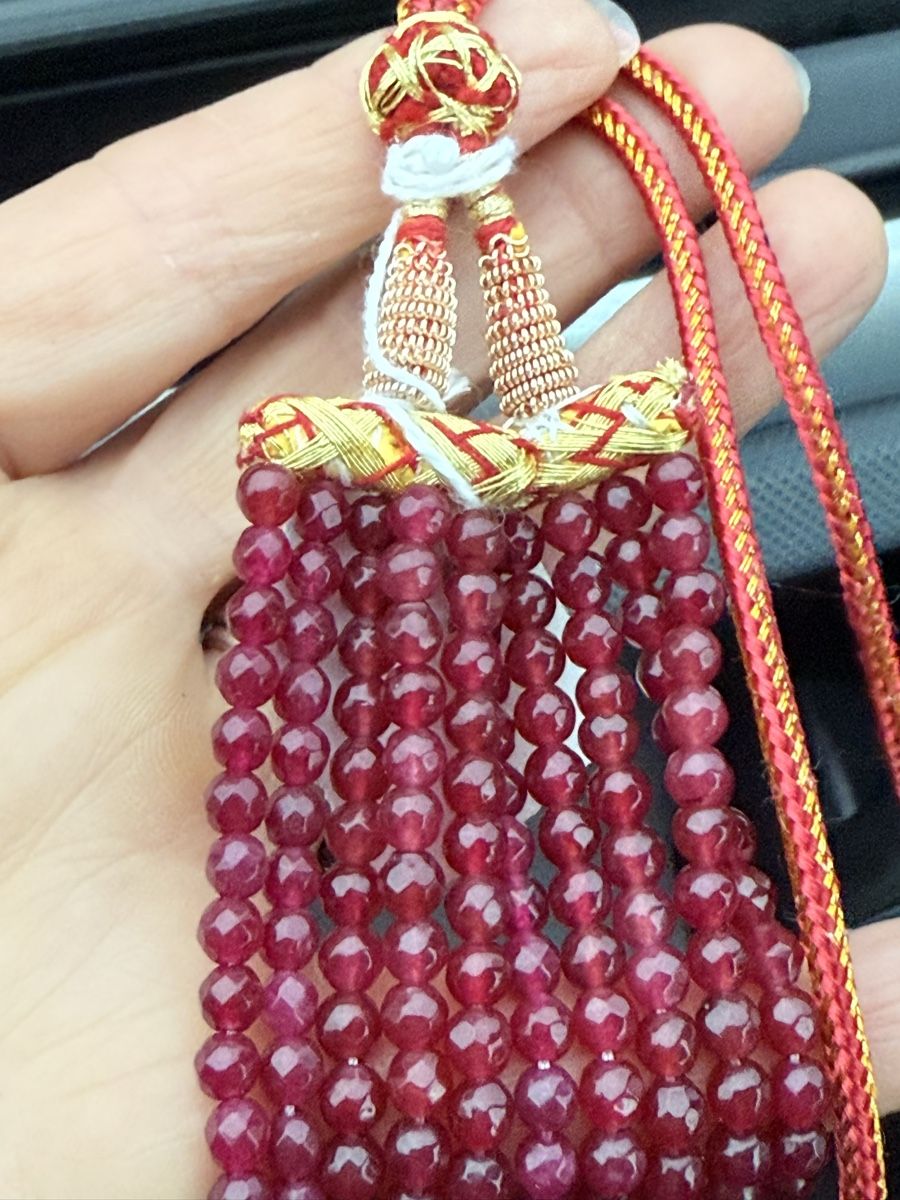 Ketten: Rote Jade Stein Kette NEU 5 Stränge – Neu und originalverpackt aus Basel von Chili007 1