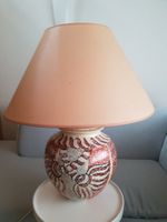 70er Jahren Frankreich Riesige keramische Wohnzimmerlampe