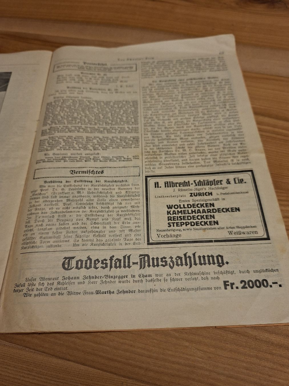 Zeitschriften & Magazine: Zeitschrift Das Schweizer Heim 1917 – Gebraucht aus Ganterschwil von HeidiuPeter 7
