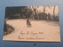 1919 NYON - ST CERGUES MOTO CARTE VINTAGE COLLECTION