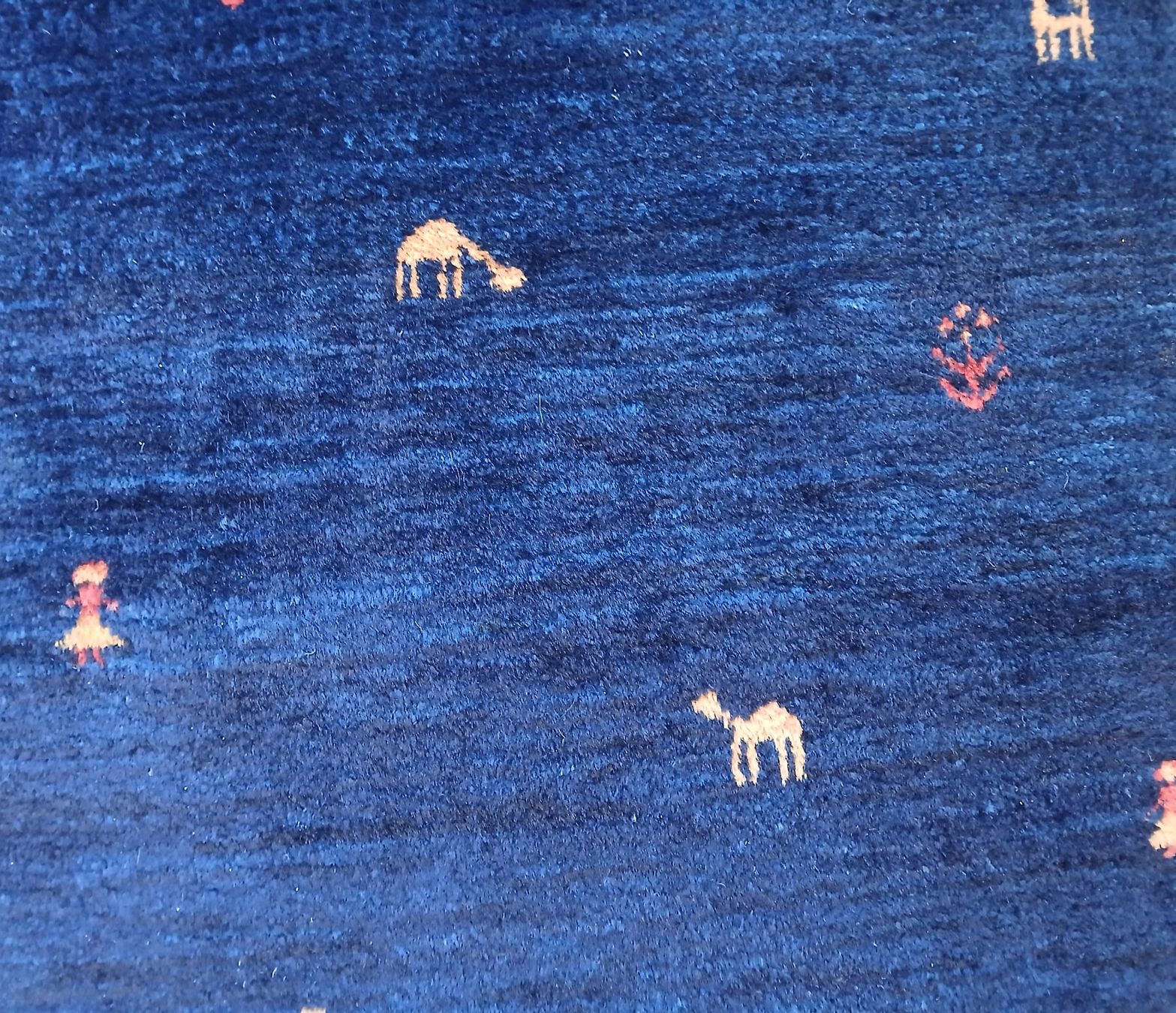 Gabbeh Tappeti: Gabbeh Teppich, blau, signiert und sauber – Usato da Zug venduto da flormita 1
