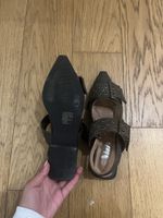 Sandales à brides et boucles, marron, taille 37