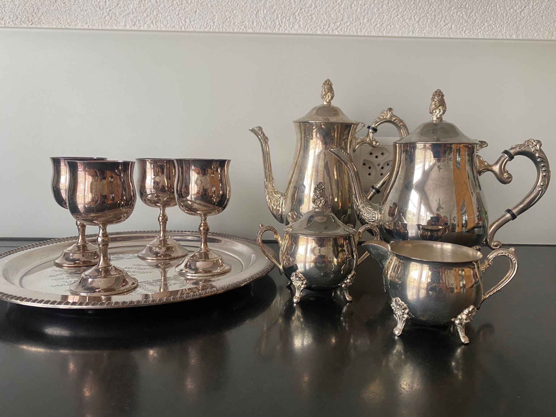 Services de table: Silber Kaffee-/Teeservice – D'occasion à Pfäffikon ZH par Alfetta82 2