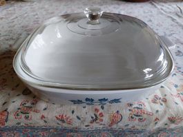 Vintage Auflaufform mit Deckel - Herbstliches Dekor, Top!