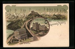 Litho Rigi, Hotel Schreiber Rigi-Kulm, H