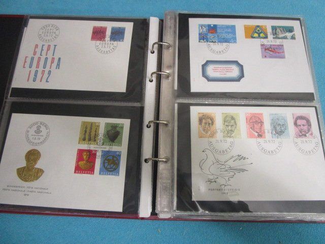 Alle Briefmarken: 280 Erstagsbriefe - 4 Alben CH von 1968-2003 - SCHNÄPPCHEN – Gebraucht aus Luzern von Horoskop1 2