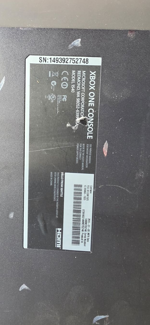 Microsoft Console: xbox one – Difettoso da Eschert venduto da SoS_Tilt_and_Co 1