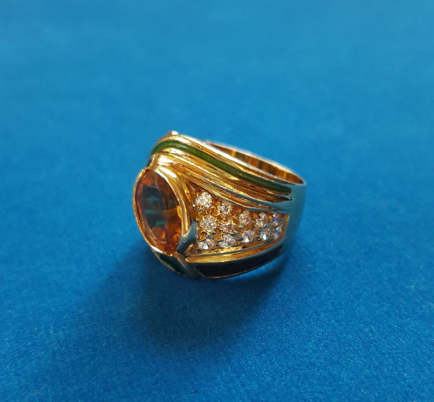 Ringe: 18 Karat 750 Massiv Gold Ring Mit Steine – Gebraucht aus Wald ZH von Aniade 6