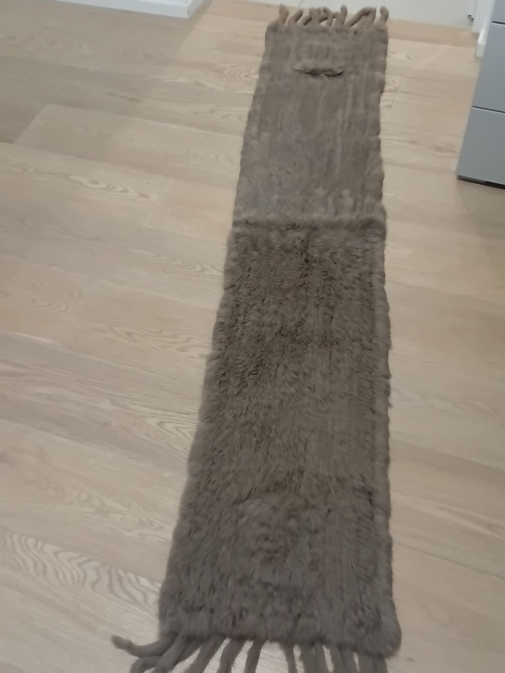 Foulard & Sciarpe: Echtes Kaninchenfell Schal Braun mit Tasche – Usato da Immensee venduto da vgitter 5