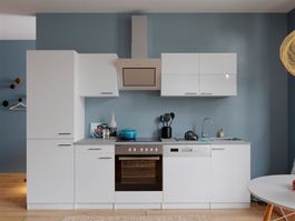 480 Küchenzeile Küchenblock 280cm weiss - Küche Einbauküche