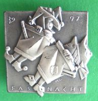 Basler Fasnachtsplakette Silber mit Nadel 1997
