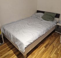 Top Bettgestell mit Lattenrost & Matratze 120cm×200cm