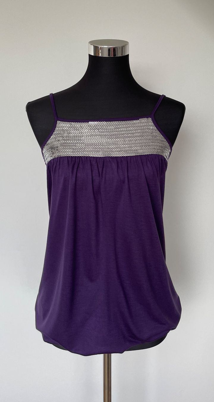 Tops: Pailletten-Top violett – Gebraucht aus Grenchen von M_ina