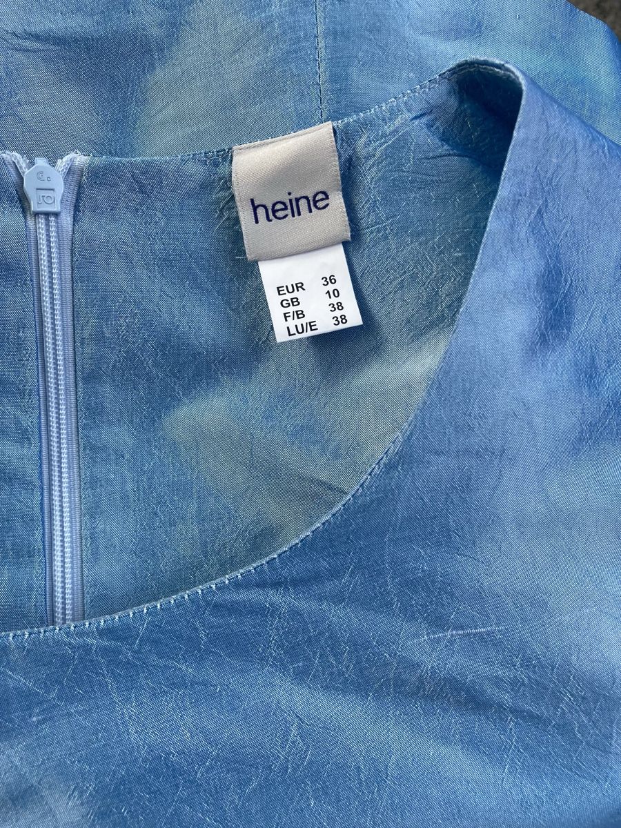 Heine Top: Heine:  elegantes 100% Seidentop, Gr. 36, Eis-blau – Usato da Stetten AG venduto da Hanya 3