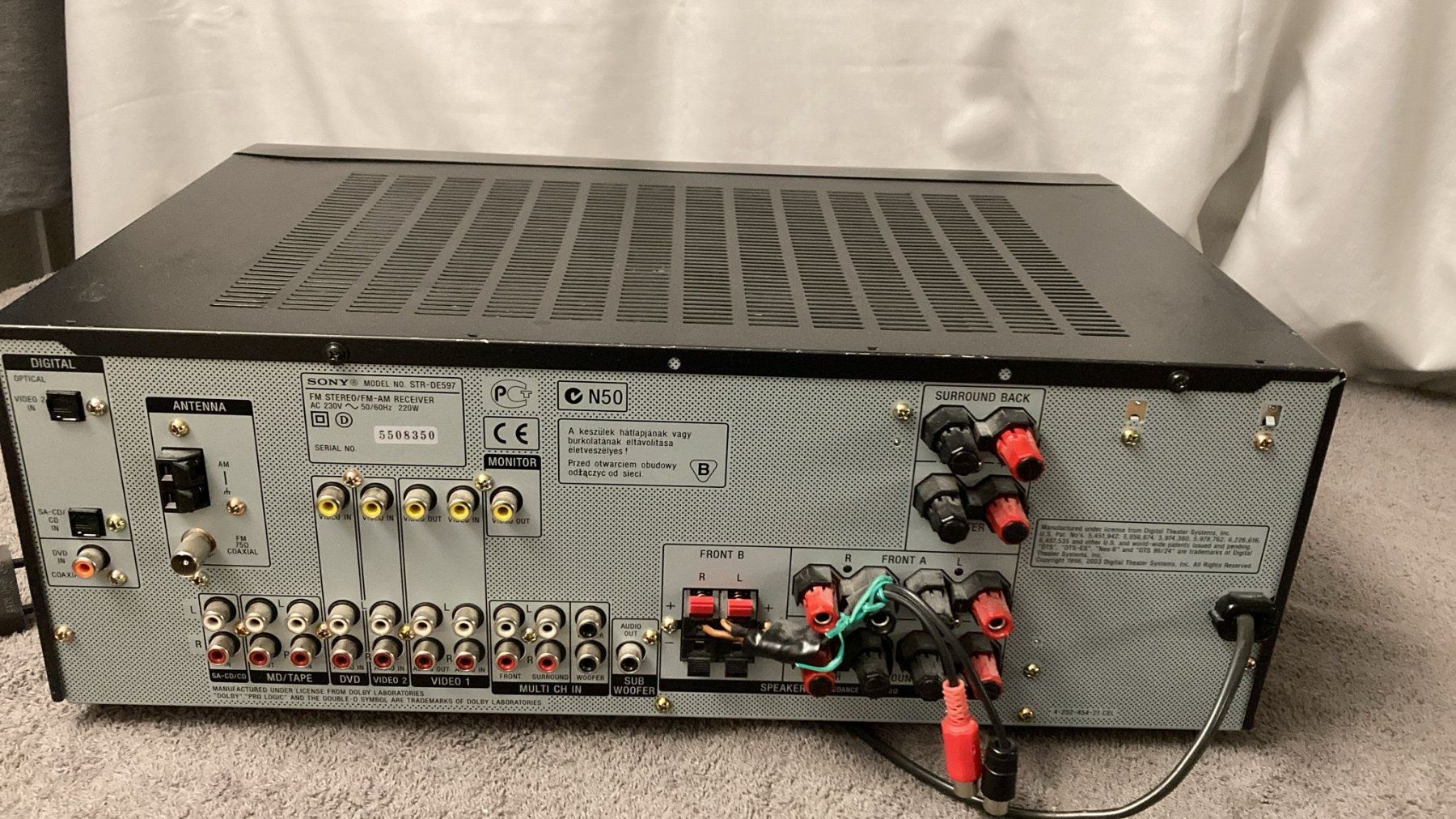 Sony Home Cinema: Sony  Digital Audio /Video Control Center – Usato da Dietikon venduto da Rima57 5