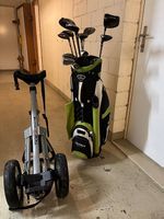 Golfschläger inkl Cart und div. neue Golfbälle