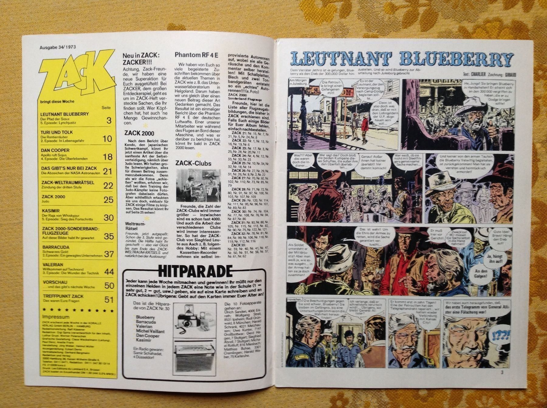 Fumetti: Zack Heft Nr 34 von 1973 – Usato da Endingen venduto da nathan05 1