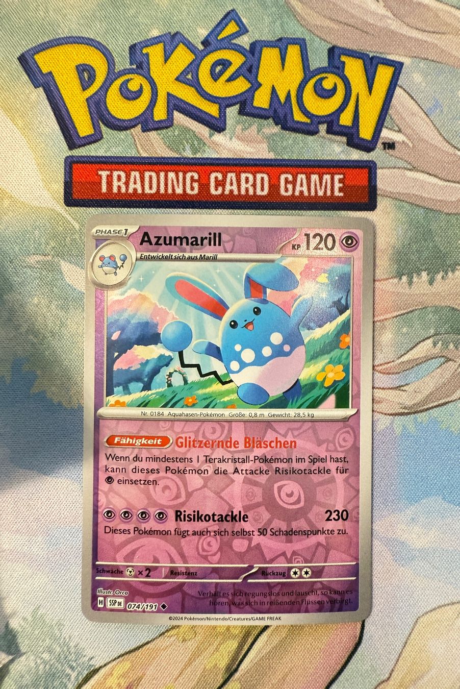 Karten: Azumarill Reverse Holo Stürmische Funken 074/191 – Neu (gemäss Beschreibung) aus Sempach von R-G
