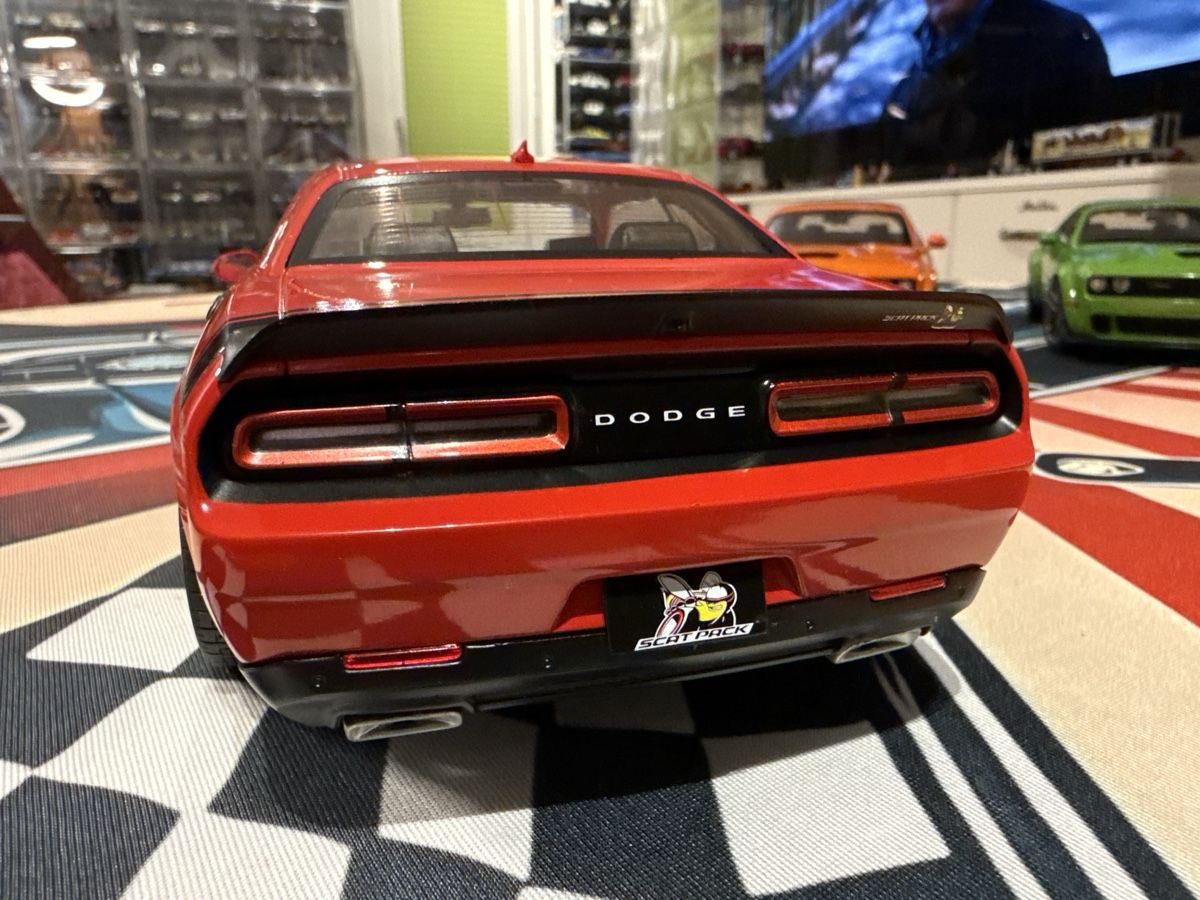 Dodge Modellini d'auto: Dodge Challenger SRT Demon, rot, Modellauto, 1:18, Top! – Nuovo (secondo la descrizione) da Basel venduto da Zomeg 3