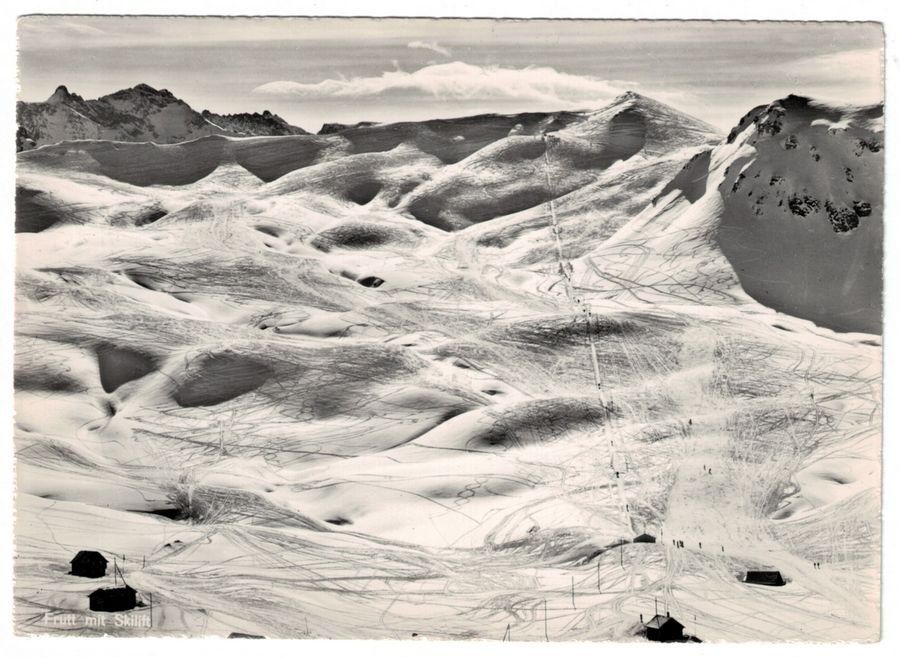 Cartoline postali: Frutt mit Skilift um 1955 – Usato da Frauenfeld venduto da POML