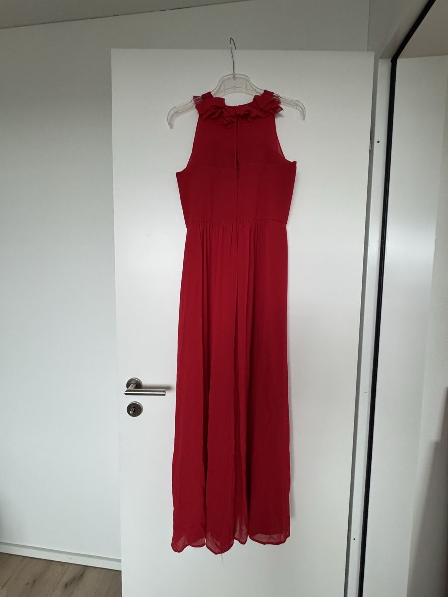 Vestiti: Elegantes, rotes Abendkleid mit Rüschen - Grösse 36 – Usato da Zürich venduto da hub_vt7l 1
