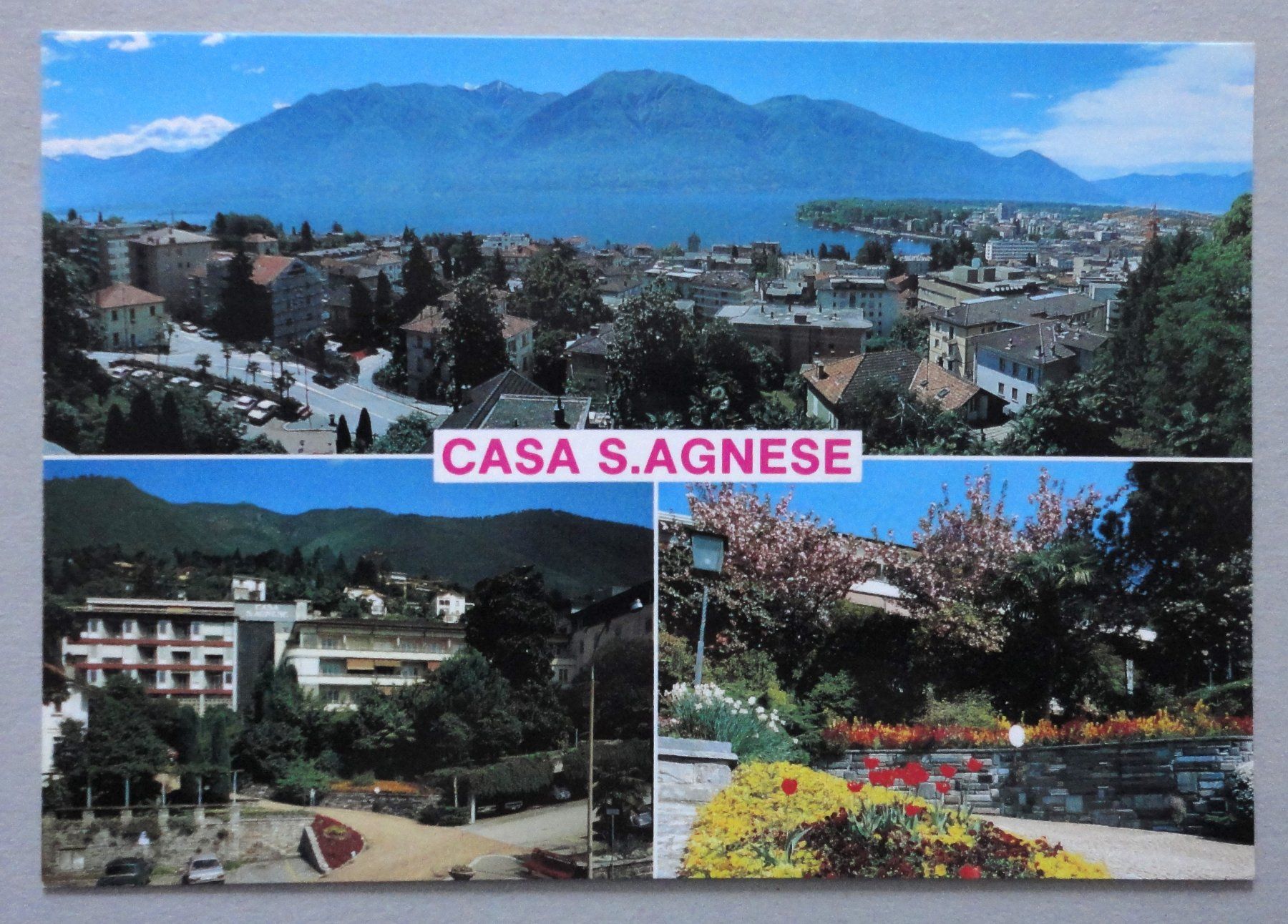 Cartoline postali: Casa Sant' Agnese, Muralto-Locarno – Usato da Fétigny venduto da Billy2miny