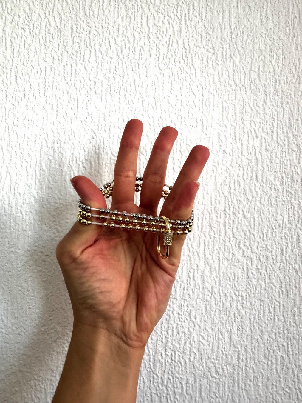 Bracciali & Braccialetti: Bracelet doré à perles, superposable, avec breloque – Nuovo e nell'imballaggio originale da Lausanne venduto da msh_zg5n 3