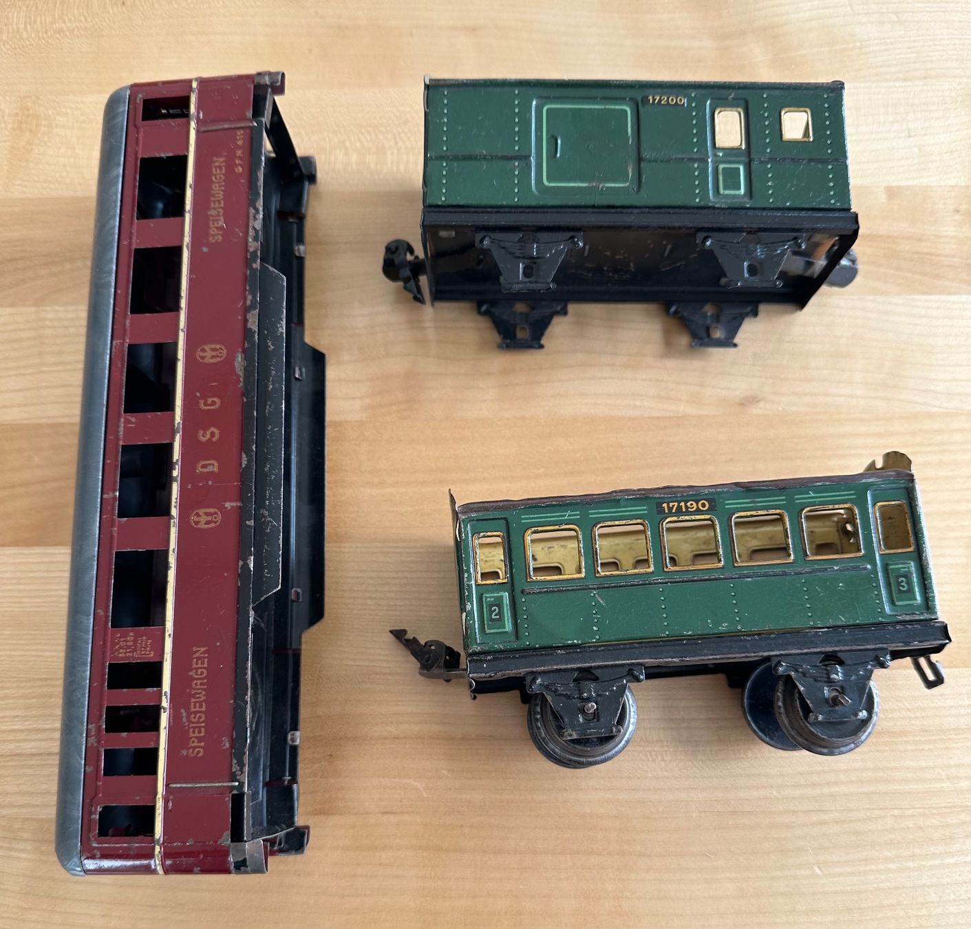 Fleischmann Modelleisenbahnen: Blechwagen Ersatzteilspender Spur 0 – Gebraucht aus Zürich von ruedigg