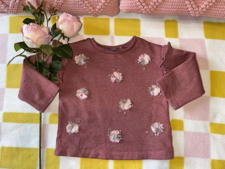 Fabulous rustic pink sweatshirt age 1.5 - 2 years (92cm)