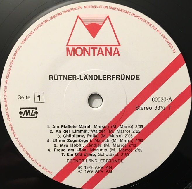 Schallplatten: Rütner-Ländlerfründe (LP) – Gebraucht aus Grüningen von azulmarron 2