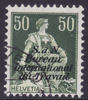 Dienstmarke BIT SBK-Nr. 8 (Helvetia 1923) gestempelt