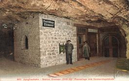 Jungfraubahn Station Eismeer Postablage und Vorstandsgebäude