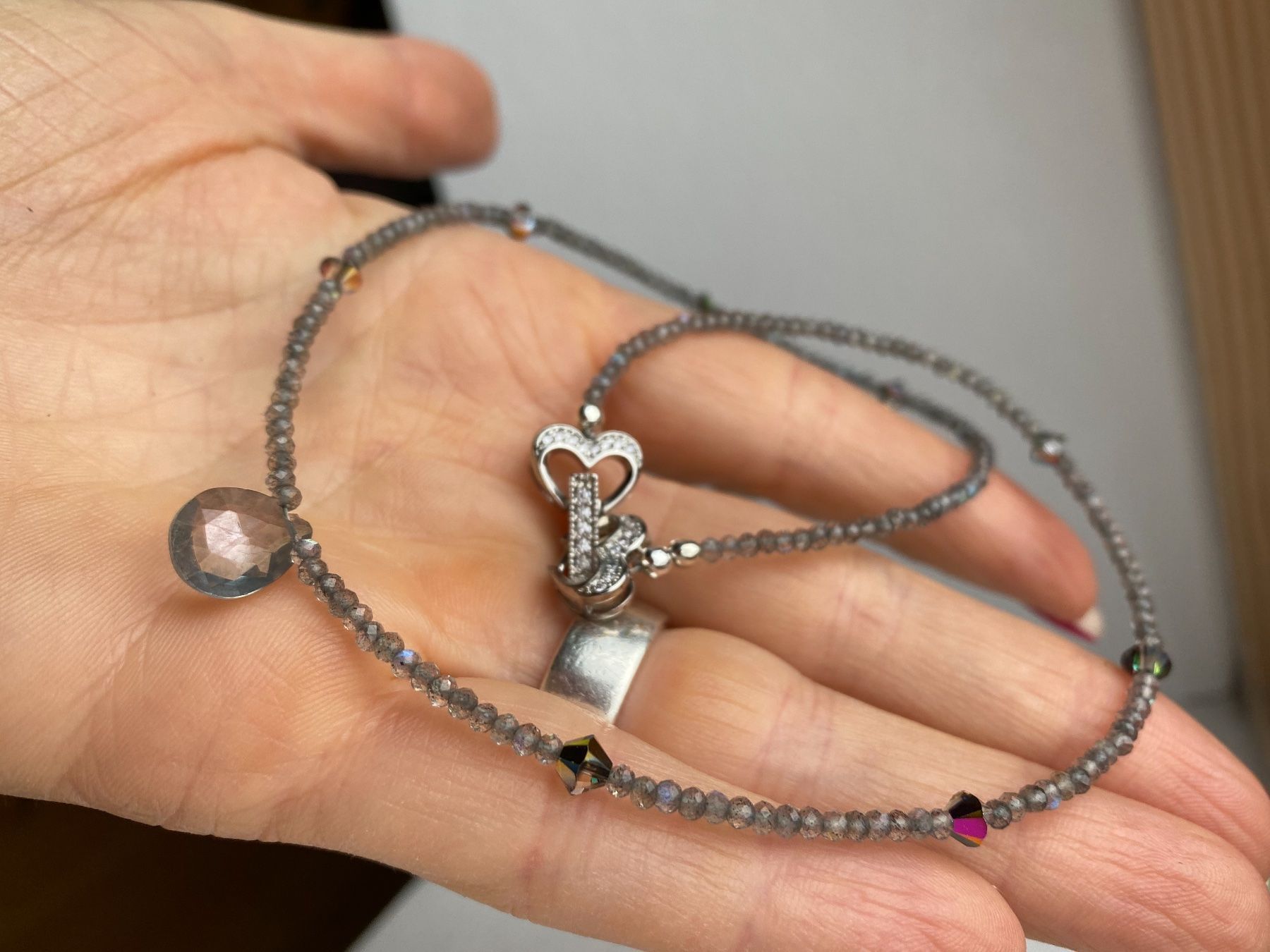 Catenine: Unikat- Labradorit, Swarovski NEU – Nuovo (secondo la descrizione) da Basel venduto da Chili007 3