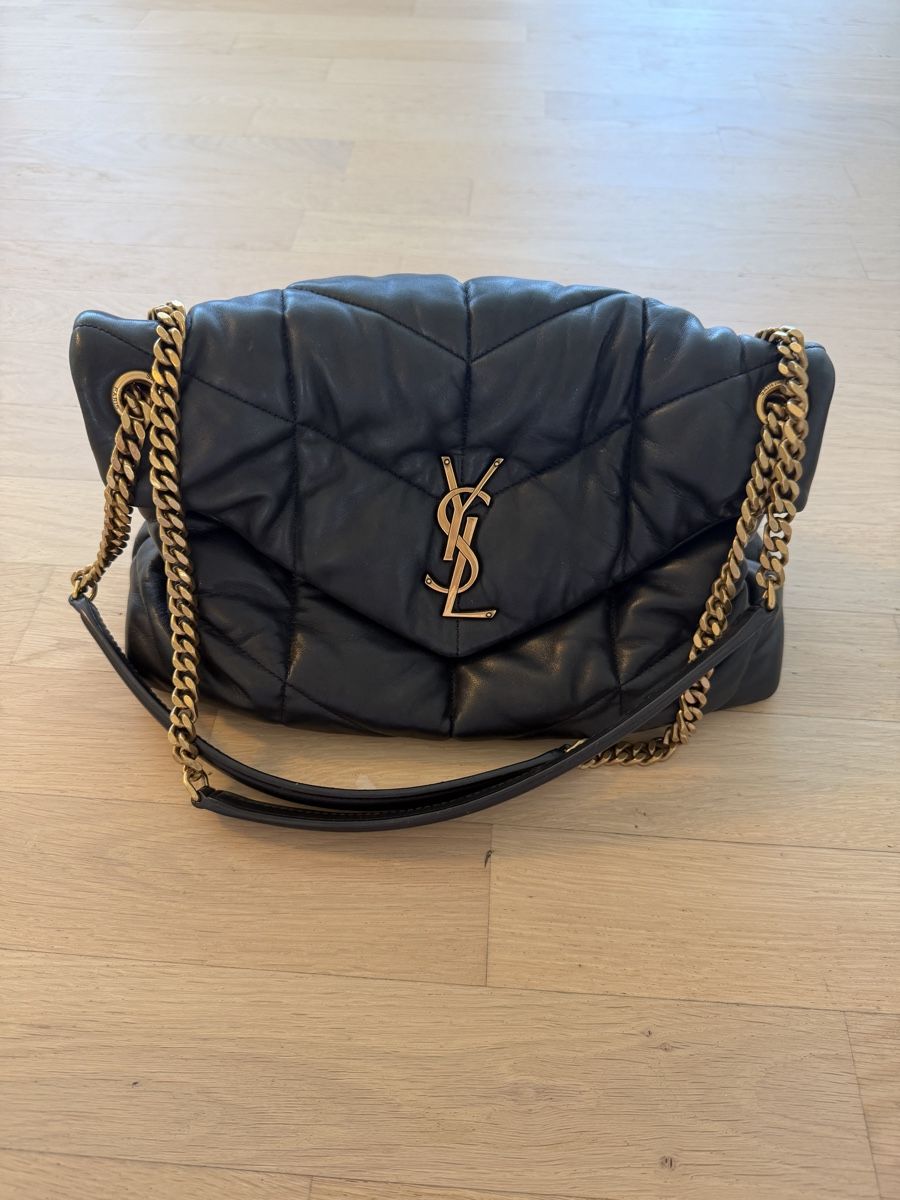 Saint Laurent Borse da donna: Saint Laurent Loulou Puffer Medium Black Leather – Nuovo (secondo la descrizione) da Effretikon venduto da MaisonNade 1