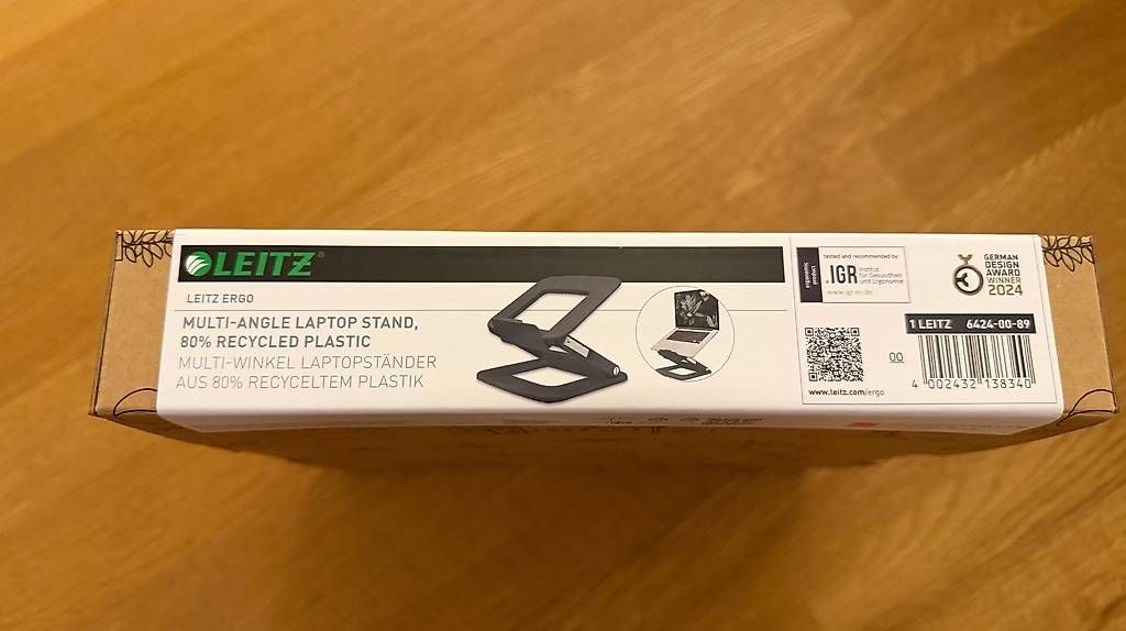 Racks & Cavalletti: Leitz Workplace Notebook-Ständer Dunkelgrau verstellbar – Usato da Sigriswil venduto da Siwaelti 1
