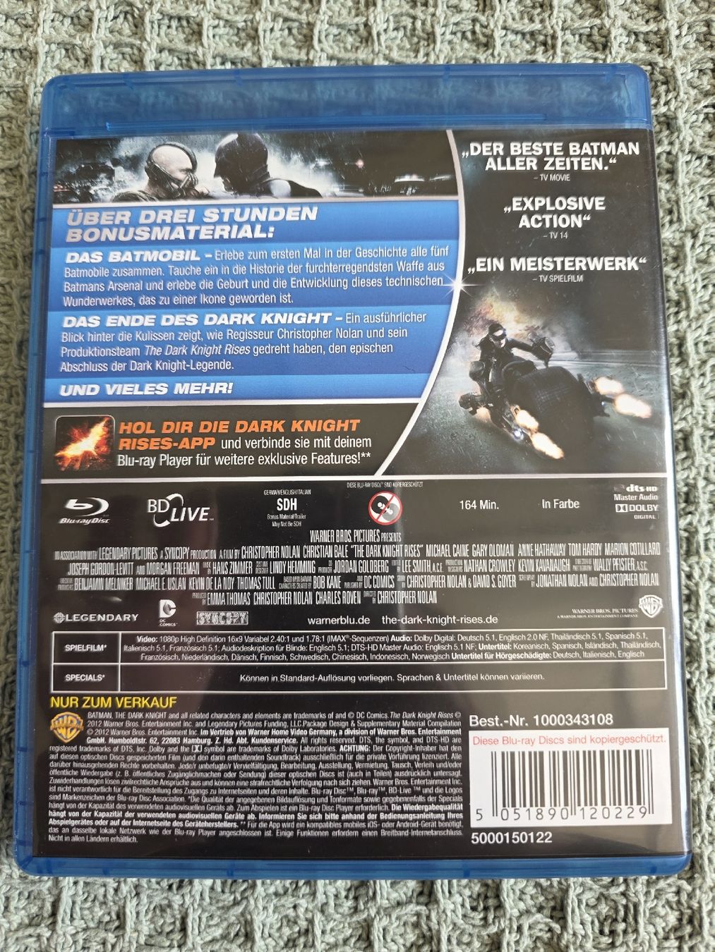 Tutti i DVDs: The Dark Knight Rises - Blu-ray – Usato da Ellikon a d Thur venduto da razzorblog 1