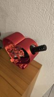Weinständer Flaschenhalter Candyrot 3D neu Wein