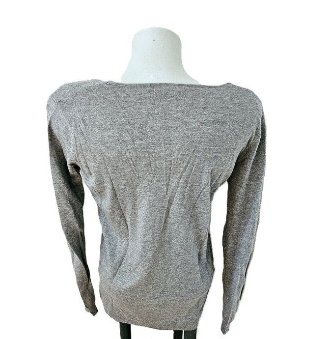 Mango T-shirt: MNG MANGO Basic Pulloverli Gr. M grau Business chic – Usato da Füllinsdorf venduto da Sunnebliemli7 1