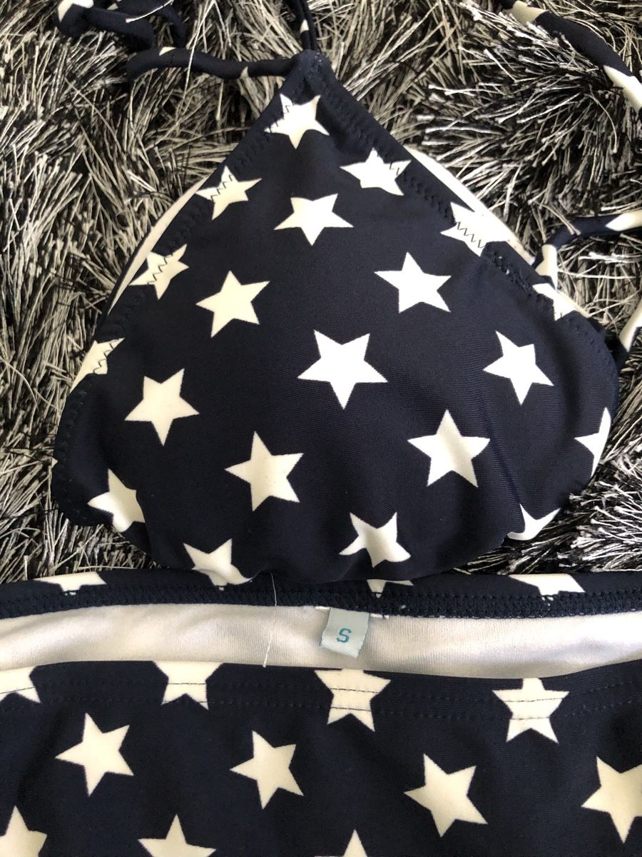 Costumi da bagno & Bikini: Bikini, dunkelblau/weisse Sterne, Grösse: S – Nuovo (secondo la descrizione) da St. Gallen venduto da Allegra_blue 2