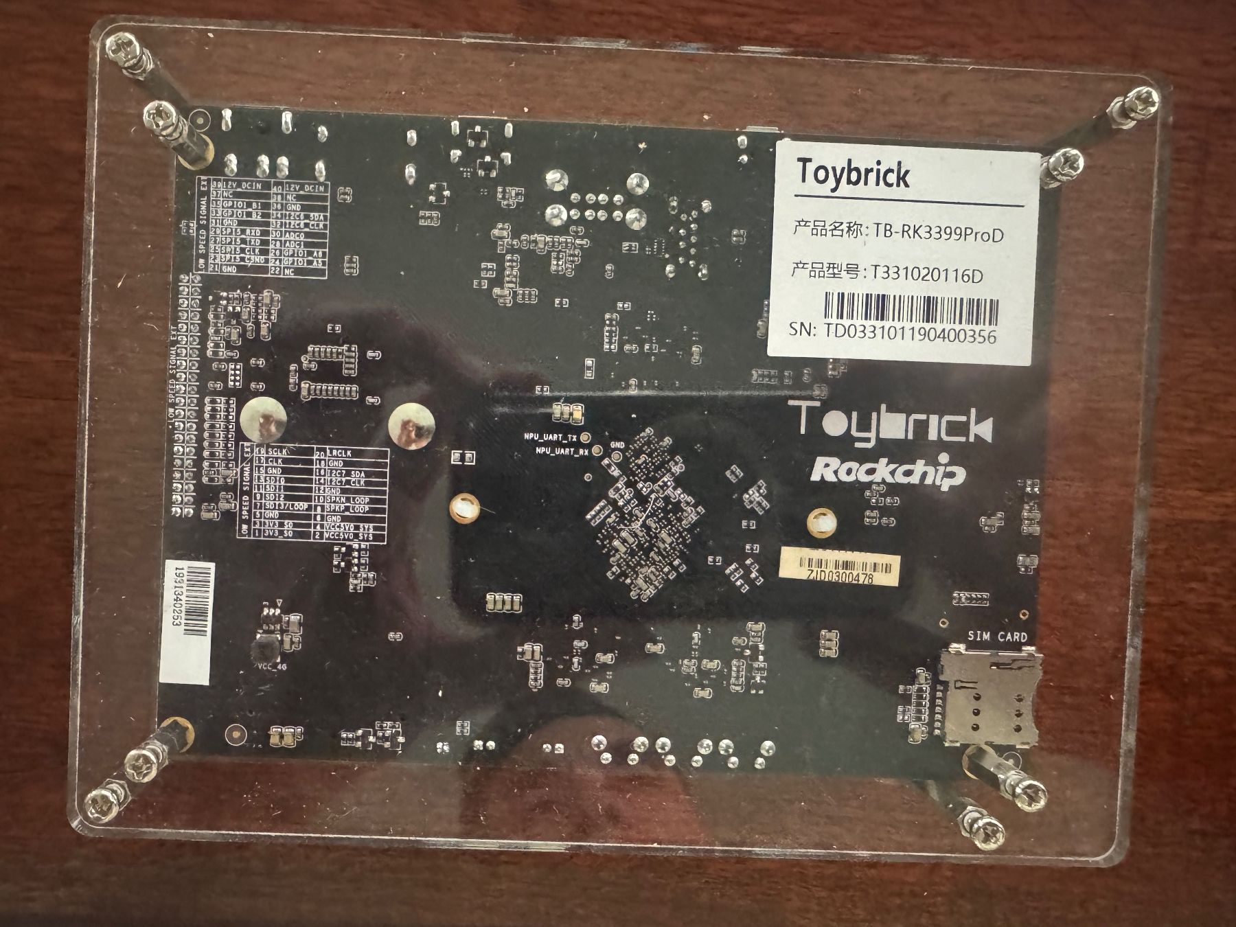 PC: Toybrick RK3399Pro AI Developer Kit - Android – Usato da Zürich venduto da hvendelbo 1