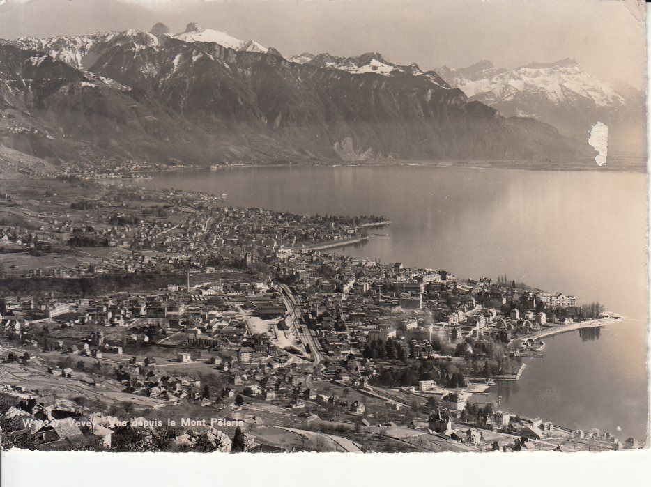 Cartoline postali: Vevey 1957 – Usato da Bürglen TG venduto da StampGraf
