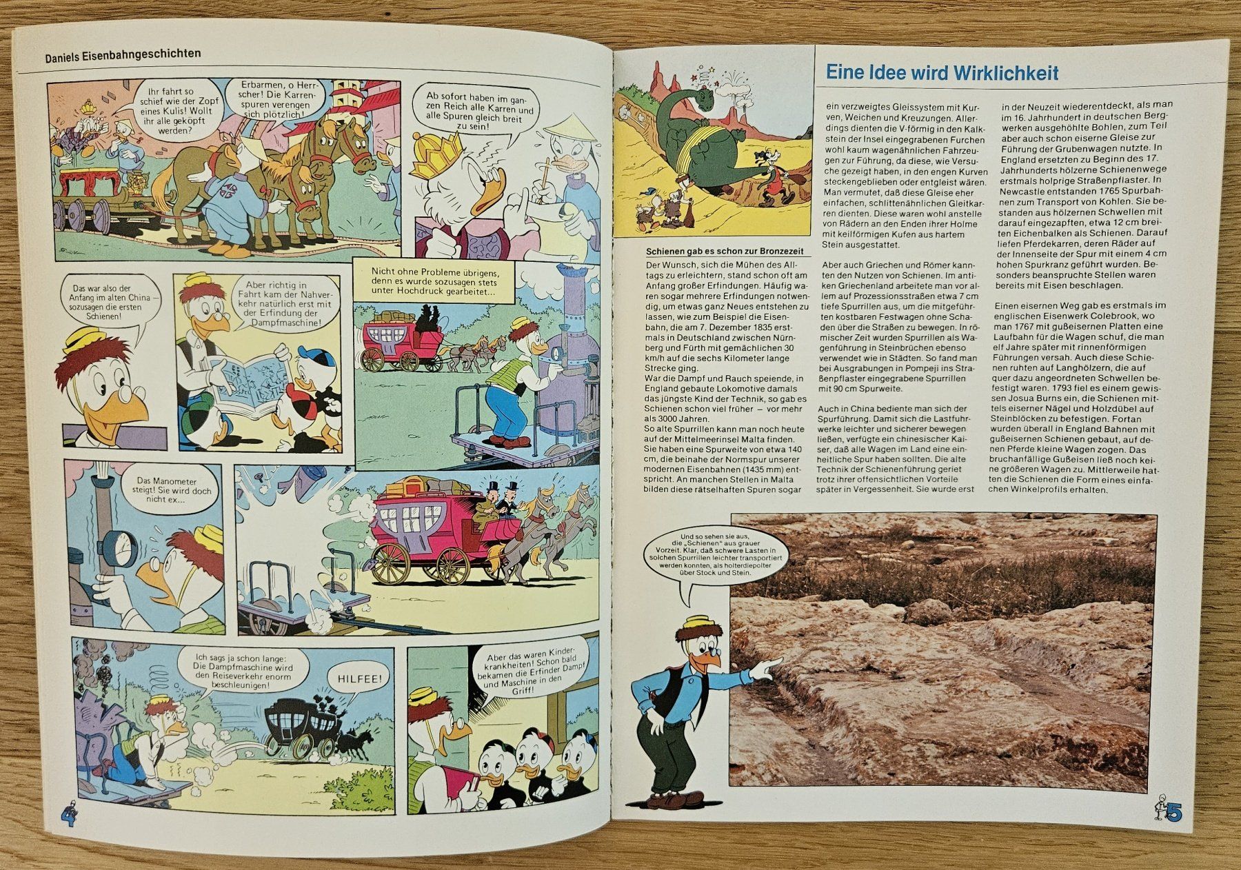 Fumetti: Daniel Düsentrieb erklärt: Eisenbahnen – Usato da Schaffhausen venduto da asyouwestley 4