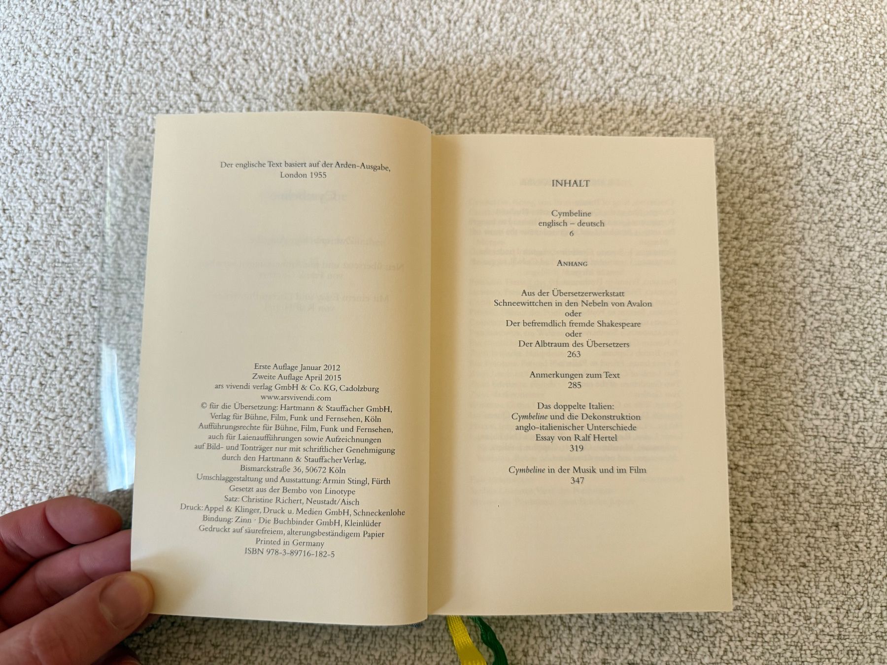 Libri: William Shakespeare - Cymbeline - Limitierte Ausgabe – Usato da Zürich venduto da thomashahn 3