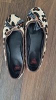 Olivia Noor Ballerinas Leopard Fell Optik, Grösse 39 1/2