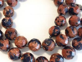 Vintage alte Goldfluss Halskette Collier, ca 60er Jahre