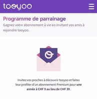 Code parrainage Tooyoo à donner